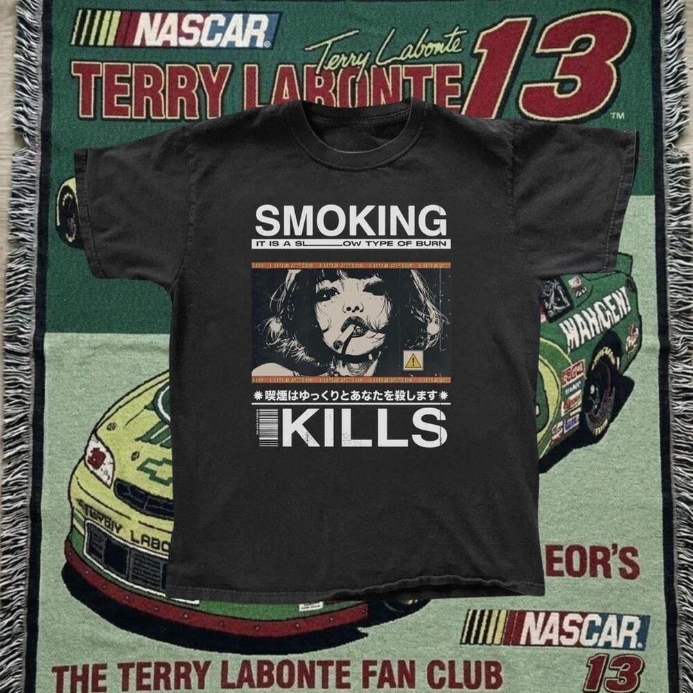 Black Smoking Kills Graphic Tee 1